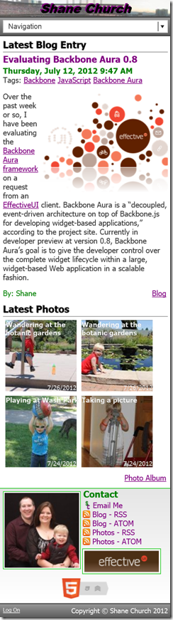Mobile Layout