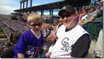 Colin’s First Rockies Game