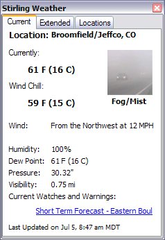 Stirling Weather 1.0.2377 Released